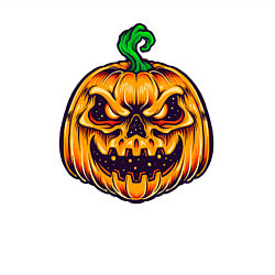 Свитшот хлопковый мужской Halloween pumpkin, цвет: белый — фото 2