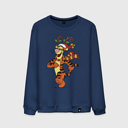 Свитшот хлопковый мужской Winnie the pooh - tigger, цвет: тёмно-синий