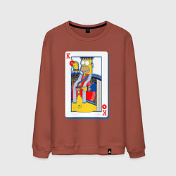 Свитшот хлопковый мужской Король Гомер, цвет: кирпичный