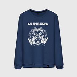 Свитшот хлопковый мужской Die Antwoord rock dog, цвет: тёмно-синий