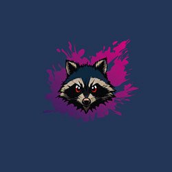 Свитшот хлопковый мужской Крутой енотик, цвет: тёмно-синий — фото 2