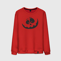 Свитшот хлопковый мужской Halloween smile, цвет: красный
