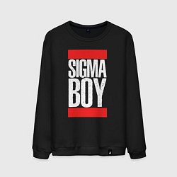 Свитшот хлопковый мужской Sigma boy, цвет: черный