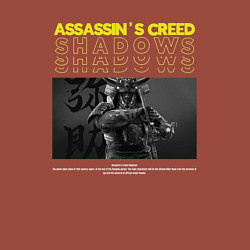 Свитшот хлопковый мужской Ассасcинс Крид Shadows, цвет: кирпичный — фото 2