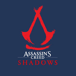 Свитшот хлопковый мужской Assassins Creed Shadows - badge, цвет: тёмно-синий — фото 2