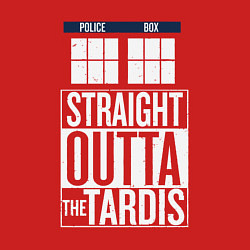 Свитшот хлопковый мужской Прямо из Тардиса, цвет: красный — фото 2