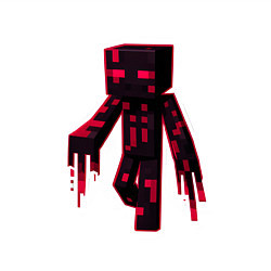 Свитшот хлопковый мужской Майнкрафт слендермен, цвет: белый — фото 2