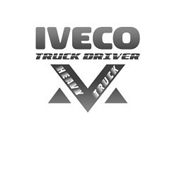 Свитшот хлопковый мужской Iveco дальнобойщик, цвет: белый — фото 2