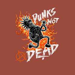 Свитшот хлопковый мужской Панк-рок с Бендером из Футурамы, цвет: кирпичный — фото 2