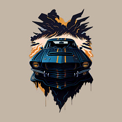 Свитшот хлопковый мужской Мустанг, цвет: миндальный — фото 2