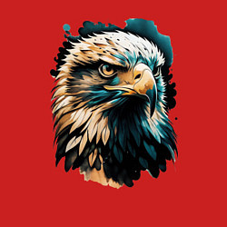 Свитшот хлопковый мужской Взгляд хищника, цвет: красный — фото 2