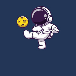 Свитшот хлопковый мужской Moon football, цвет: тёмно-синий — фото 2