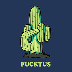 Свитшот хлопковый мужской Cactus - fucktus, цвет: тёмно-синий — фото 2