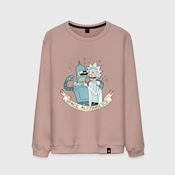 Мужской свитшот Bander and Rick - space alcoholics