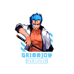 Свитшот хлопковый мужской Блич Гриммджоу, цвет: белый — фото 2