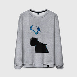 Свитшот хлопковый мужской Три дня дождя постер, цвет: меланж