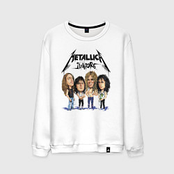 Свитшот хлопковый мужской Metallica juniors - cartoon, цвет: белый