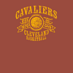 Свитшот хлопковый мужской Cleveland basketball, цвет: кирпичный — фото 2