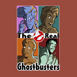 Свитшот хлопковый мужской The real ghostbusters, цвет: кирпичный — фото 2