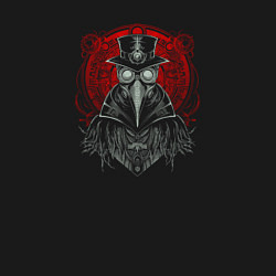 Свитшот хлопковый мужской Чумной доктор в стиле стимпанк, цвет: черный — фото 2