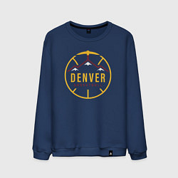 Свитшот хлопковый мужской Basketball Denver, цвет: тёмно-синий