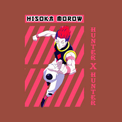Свитшот хлопковый мужской Hunter x Hunter Хисока Мороу, цвет: кирпичный — фото 2