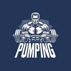 Свитшот хлопковый мужской Арнольд Шварценеггер - качалка, цвет: тёмно-синий — фото 2