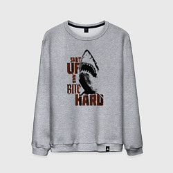 Свитшот хлопковый мужской Shark threshold, цвет: меланж