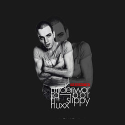 Свитшот хлопковый мужской Underworld - trainspotting born slippy, цвет: черный — фото 2