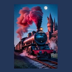 Свитшот хлопковый мужской Хогвартс-Экспресс, цвет: тёмно-синий — фото 2