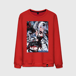 Свитшот хлопковый мужской Jetavie Punishing Gray Raven, цвет: красный