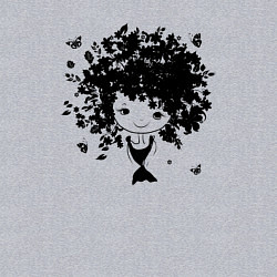 Свитшот хлопковый мужской Милая весенняя девчонка, цвет: меланж — фото 2