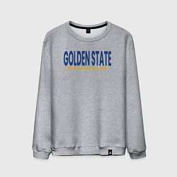 Свитшот хлопковый мужской Golden State basketball, цвет: меланж
