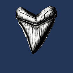 Свитшот хлопковый мужской Зуб мегалодона, цвет: тёмно-синий — фото 2