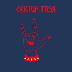 Свитшот хлопковый мужской Сектор газа коза, цвет: тёмно-синий — фото 2