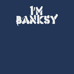 Свитшот хлопковый мужской Я Бэнкси, цвет: тёмно-синий — фото 2
