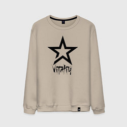 Свитшот хлопковый мужской Vitaliy - star, цвет: миндальный
