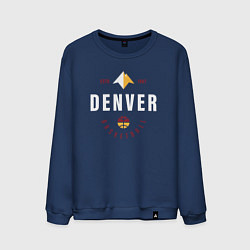 Свитшот хлопковый мужской Denver basketball 1967, цвет: тёмно-синий
