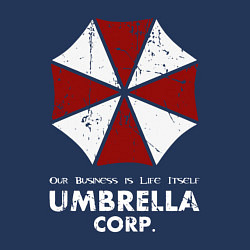 Свитшот хлопковый мужской Umbrella corporation logo, цвет: тёмно-синий — фото 2