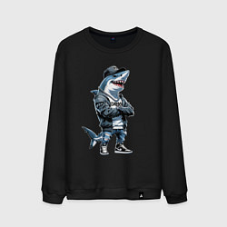 Мужской свитшот Акула в кепке