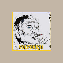 Свитшот хлопковый мужской Volfovich Art Black coin, цвет: миндальный — фото 2