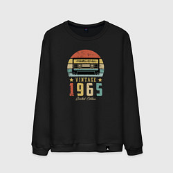 Свитшот хлопковый мужской Винтаж 1965, цвет: черный