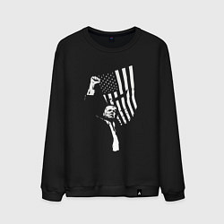 Свитшот хлопковый мужской Shot Trump, цвет: черный