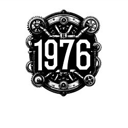 Свитшот хлопковый мужской Механический год 1976, цвет: белый — фото 2