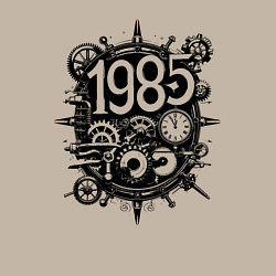 Свитшот хлопковый мужской 1985 стимпанк, цвет: миндальный — фото 2