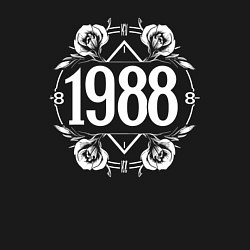 Свитшот хлопковый мужской 1988 в цветах, цвет: черный — фото 2