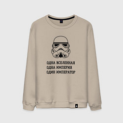 Свитшот хлопковый мужской Одна вселенная, цвет: миндальный