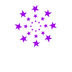 Свитшот хлопковый мужской Звезды кругом, цвет: белый — фото 2