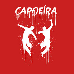 Свитшот хлопковый мужской Капоэйра граффити, цвет: красный — фото 2