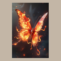 Свитшот хлопковый мужской Огненная бабочка, цвет: миндальный — фото 2